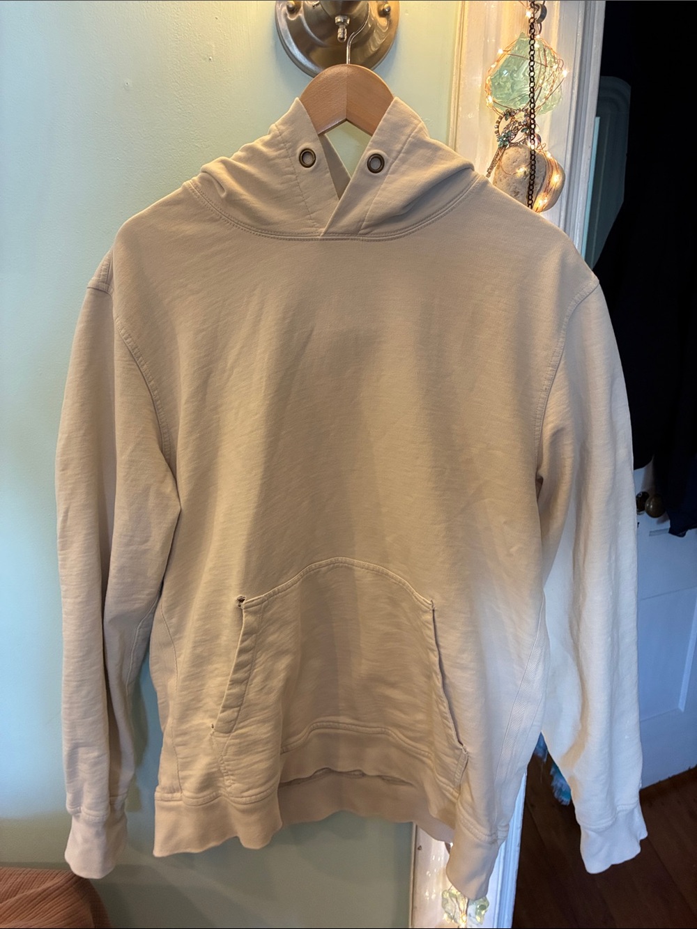 Buck Mason Sandstone Beige Hooded Pullover
